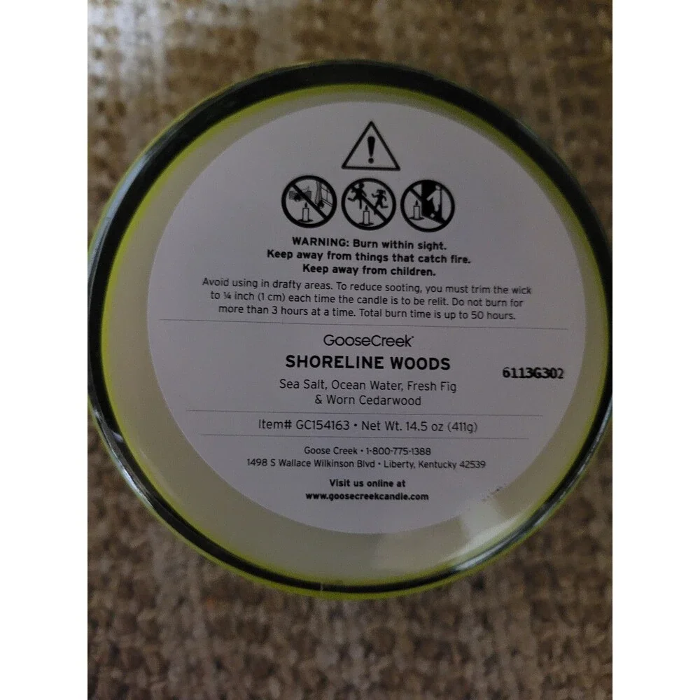 Shoreline Woods - Goose Creek 3-wick Candle